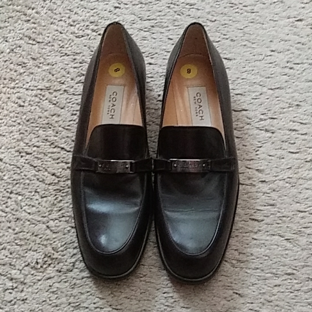 Dark brown Coach loafers